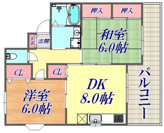 ネーションエンジの物件間取画像